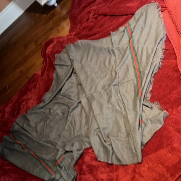 Fashion unisex grey red green oversized blanket scarf - Picture 11 of 16